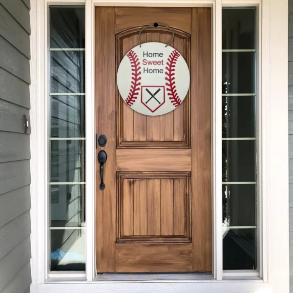 18" Baseball Front Door Sign - Image 3
