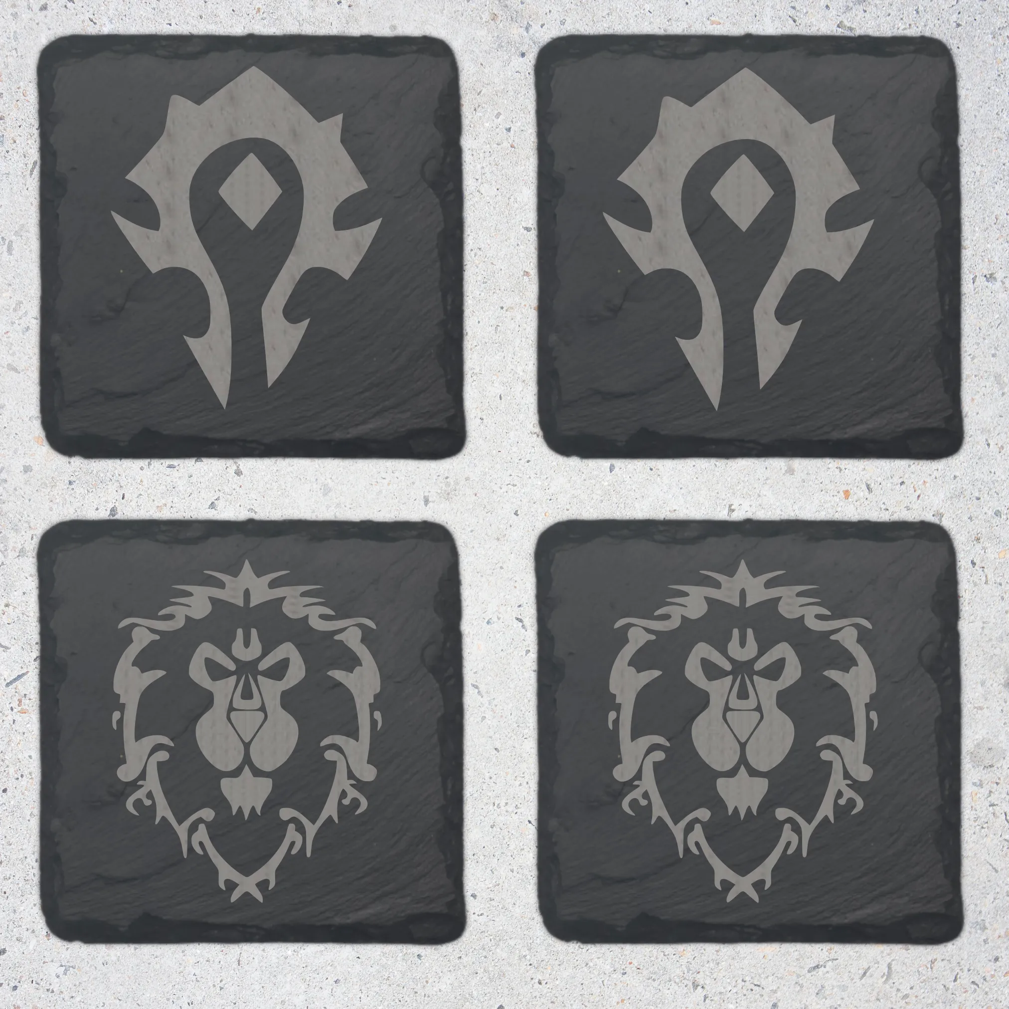 World of Warcraft Slate Coasters