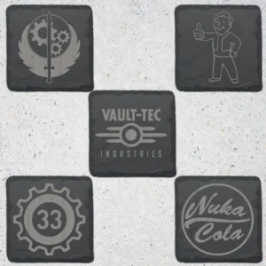 Fallout Slate Coasters